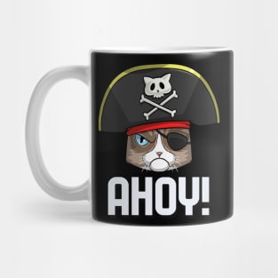 Exotic Shorthair Cat Pirate Captain Mug